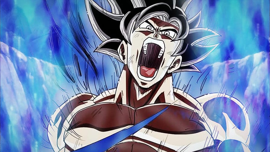 Goku atinge o poder de super saiyajin 10 infinito e supera Daishinkan 